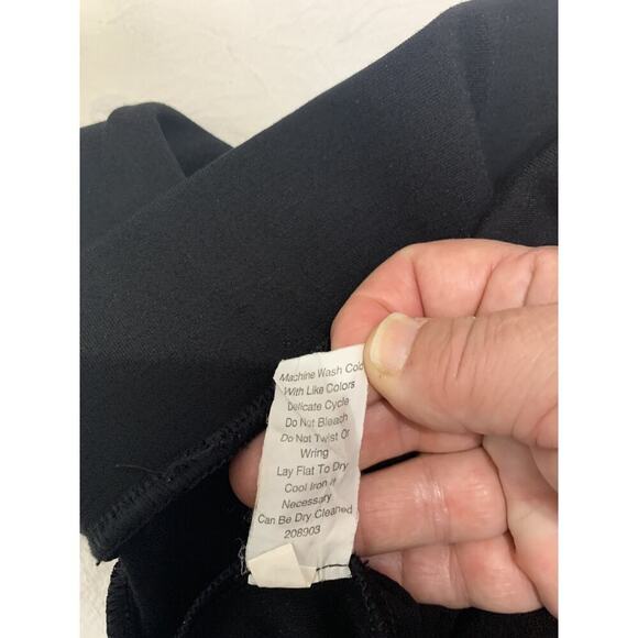 Cabi women's Pull On Leggings Medium Black Equestrian Zip Ankle Work Career - Picture 8 of 8